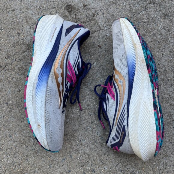 Saucony Triumph 20 Prospect Glass women's 10.5 training running sneakers shoes - Picture 3 of 7